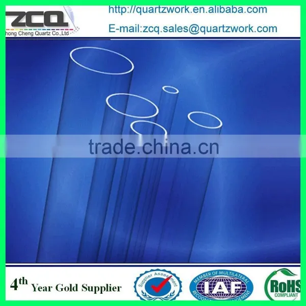 80mm Diameter 5mm Thickness Quartz Tube Quartz Tube Flange Quartz Tube photo-3