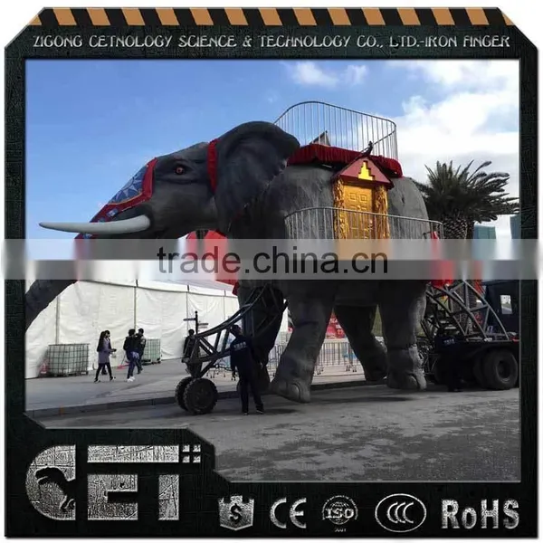 Giant Simulated Elephant Walking Animatronic Elephant for Commercial Show photo-2
