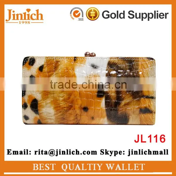 2015 New Women Alligator Texture Fashion Colorful Wallet Ladies Money Clip