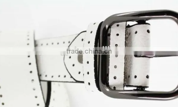 2015 Women Plain Fashion PU Leather Jeans Belt With Fuax Leather and Square Buckles in Yiwu photo-6