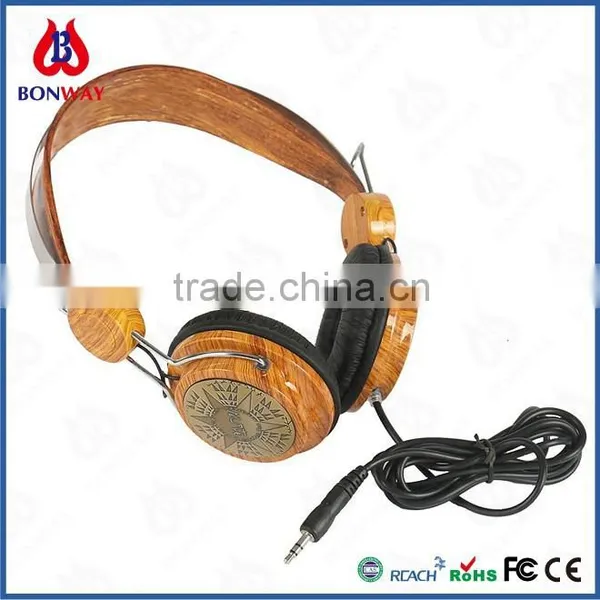 Wooden Ear Shell Headphone Headset photo-2