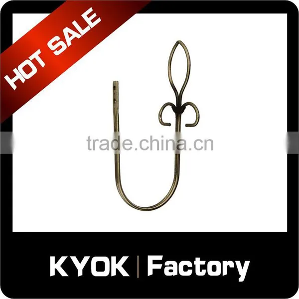 KYOK Double Swag Hooks Shower 22mm Curtain Printed Curtain Rod Hooks,bathroom Decor Iron Curtain Rod Accessories photo-5