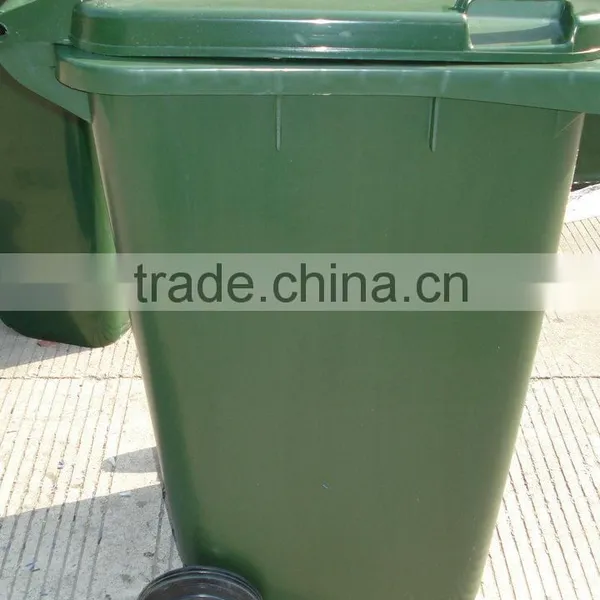 Street Plastic Trash Bin 240L With 4 Caster Wheels photo-2