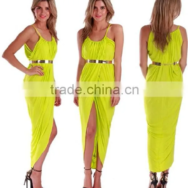 Marvelous Gorgeous Splendid and Posh 5 Yards Praise Super Sexy Milk Silk Dress With Belt photo-3