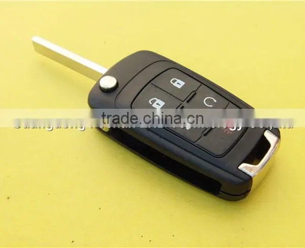 Keyless Entry Flip Remote Key Chevrolet 4+1 Buttons HU100 Blade photo-4
