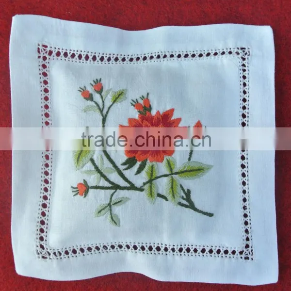 Hand Embroidered Lavender Sachet/bag/pillow-floral Embroidery photo-2