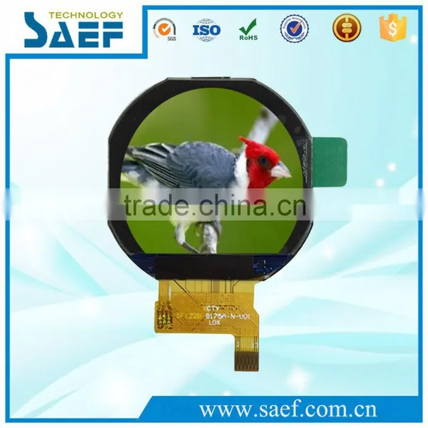 240x204 Dots LCD Display 1.22inch Round TFT IPS SPI Interface TFT Panel