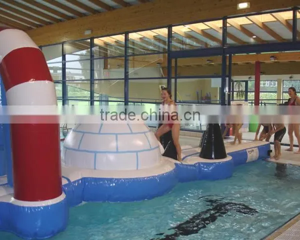 Small Cute Polo Bear Inflatable Water Aqua Track photo-3