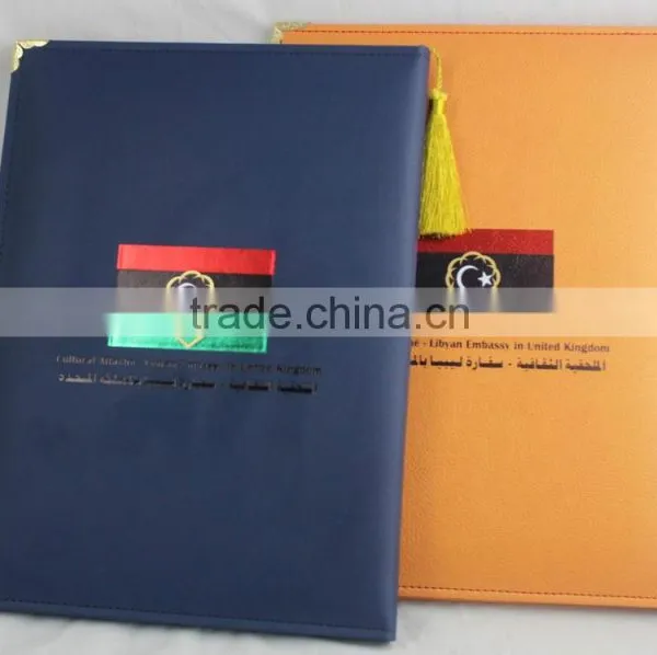 Newest A4 Certificate Frames Leather Material Certificate Frames Custom Made A4 Certificate Frames With Hot Stamp/debossed Logo photo-5