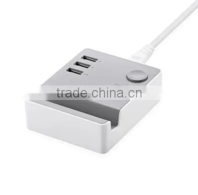 2015 NEW Super-Speed 3 Port 2.0 USB Hub Charger With Cradle photo-3