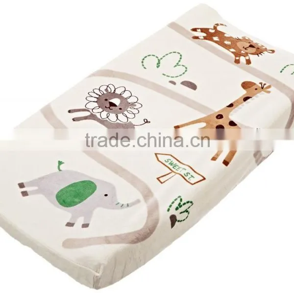 New Design Printing /embroidery Fabric Waterproof Baby Cloth Diaper Contoured Changing Pad photo-3