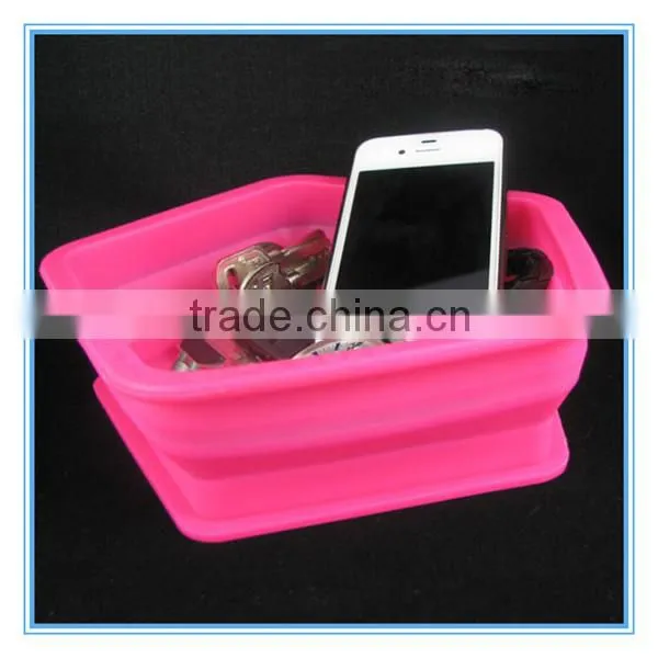 Camping Used Silicone Soft Foldable Felt Storage Box