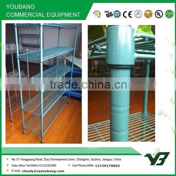 2015 Hot Sell NSF Heavy Duty 150KGS 72x24 Inch 5 Layer Black Color Eproxy Shelving Rack (YB-WS059) Quality Choice photo-2