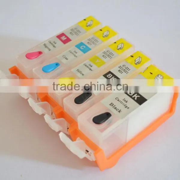 Empty PGI520BK CLI521BK C M Y Refillable Ink Cartridge With Chip For 520 521 Canon IP3600 IP3680 IP4600 IP4680 MP540 MP6 Printer photo-3