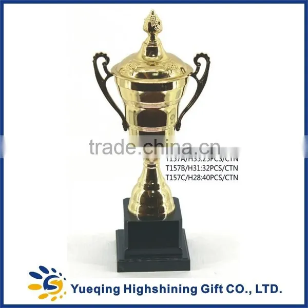 2016 New Trophy Three Sizes 157ABC Plastic Base Students Gold Trophy