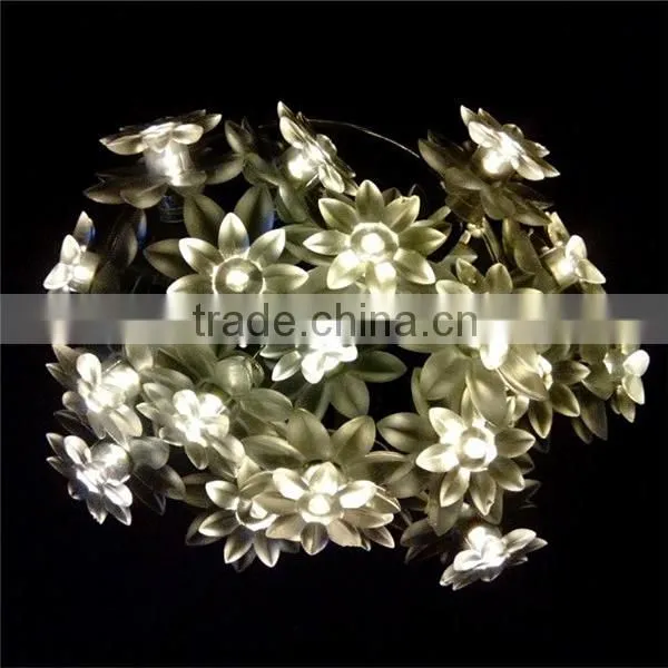 LED Solar String Lights With Lotus Led Christmas Decoration Light