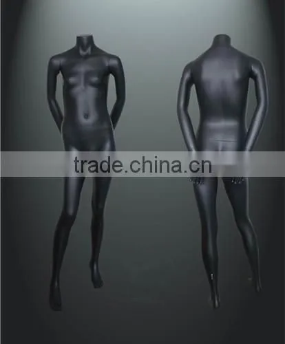 Fashion Design Black Painted Fiberglass Mannequin For Children Garment Shop