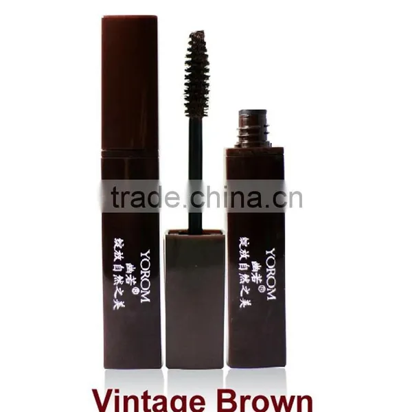 High Quality Yorom Waterproof Color Mascara in Plastic Tube Hair Color Mascara Black Brown Purple Green Blue photo-2