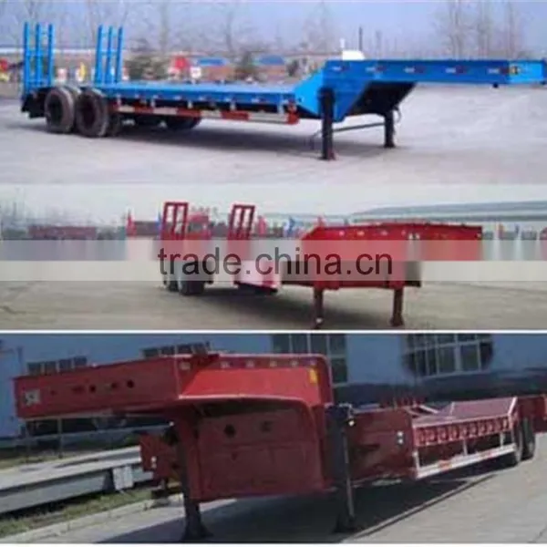 Best Selling Transportion Heavy Machinery 60T-120T Low Bed Semi Trailer photo-6