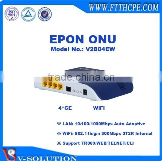 4LAN+WiFi EPON ONU With CE Certification for FTTH Network Solution photo-2