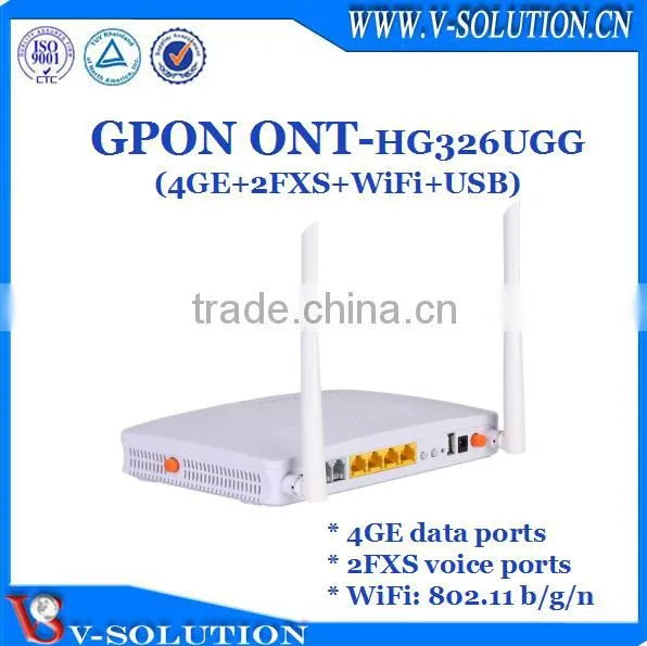 4LAN+2POTS+WiFi+USB GPON ONT GPON ONU Home Gateway Support IPTV/VoIP/PPPoE for FTTH Smart Home Solution photo-3