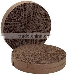 New! Cardboard Turbo Scratcher Cat Toy / Round Cat Bed / Cardboard Pet Toy photo-4