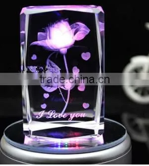 Customizde Crystal 3d Laser for Birthday Valentine's Gifts photo-4