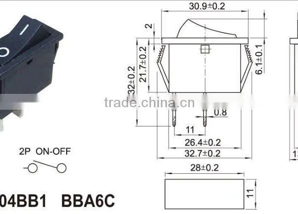 With Waterproof Cover Mini Round Rocker Switches,electronic Power Rocker Switch photo-4