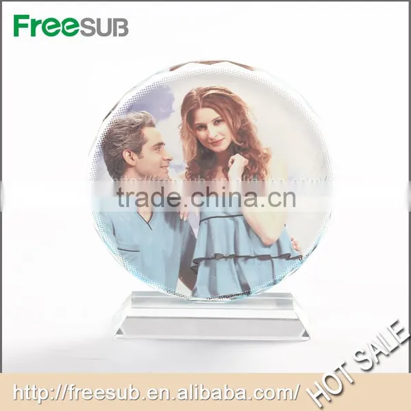 Wholesale Dia 150mm Round Sunflower Blank 3D Sublimation Crystal Images photo-3