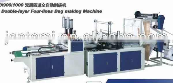 Computer control Two-layer and Four-line Plastic Bag Making Machine
