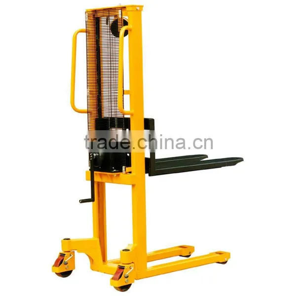 Hand Winch Forklift Type Stacker With Lifting Height 1560mm photo-2