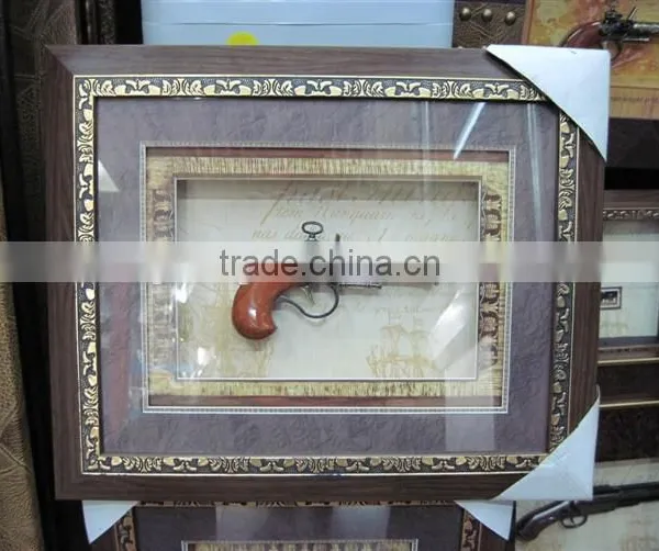 Handmade Wooden Pistols Painting Wooden Art photo-5