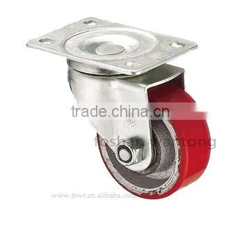 Medium Duty Iron PU Caster Wheel With Swivel photo-3