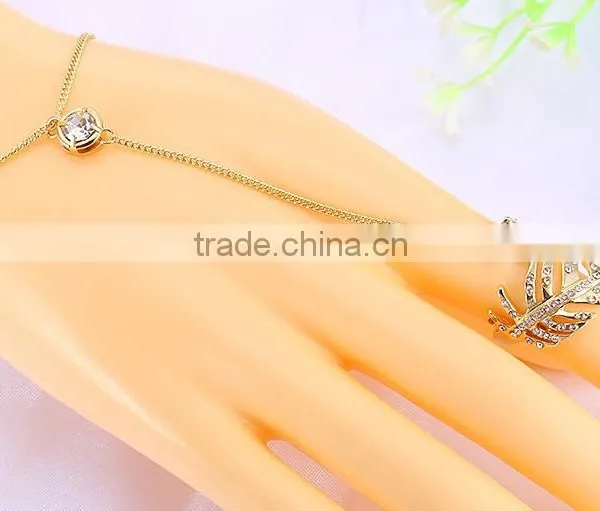 Stainless Steel Jewelry Feather Leaf Rings photo-6