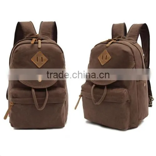 Backpack Guide Rucksack Waxed Cotton Canvas Leather Backpack photo-3