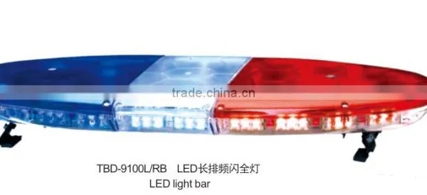 12V Led Police Emergency Red and Blue Strobe Warning Lightbar photo-2