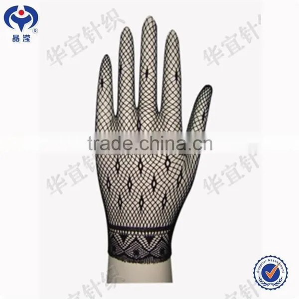Black Lace Gloves Short photo-2