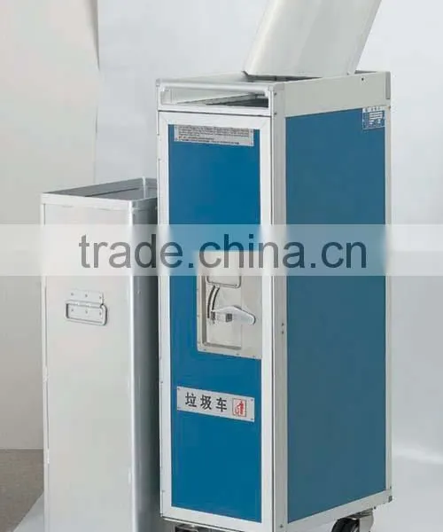 Aviation Inflight Waste Cart Waste Collection Cart Garbage Storage Trolley for Aircraft, Airline, Airplane, Aeroplane photo-3