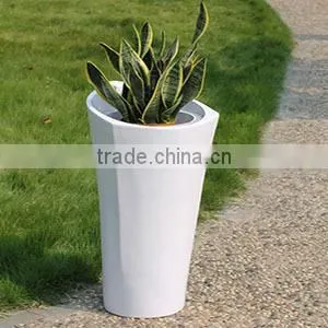 Hotel Use Luxury Pot Fashion Pots Fiberglass Plants Container and Flowers Pots Floating Bonsai photo-2