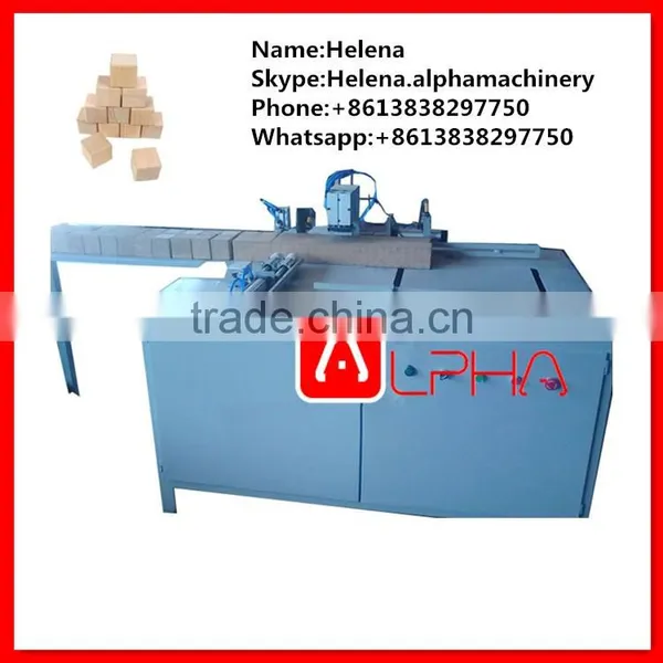 Automatic Wood Log Cutting Machine Sawdust Wood Block Making Machine photo-3
