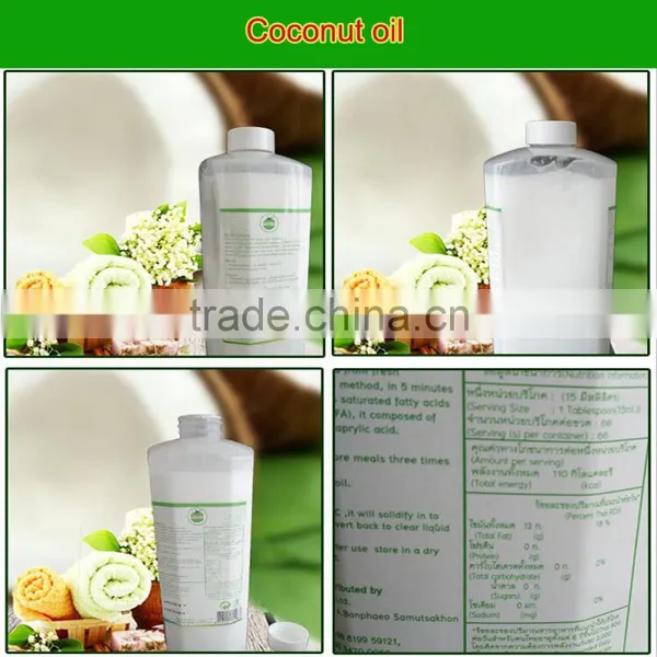 Thailand Natural Cold Press Extra Virgin Coconut Oil in Bulk