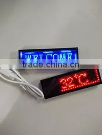 Digital Led Small Screen Chest Card Badge /p2 Electronic Mini Name Tag Led Display /single Color Display Mini Small Name Badge photo-2