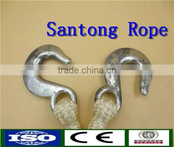 Nylon Twisted Pre-spliced Tow Rope Winch Rope With Hooks photo-3