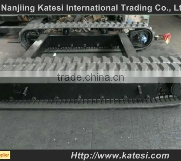 Steel Rubber Track Undercarriage / Crawler Undercarriage Spare Part / Rubber Steel Track Chassis From 0.5Ton to 120Ton photo-4