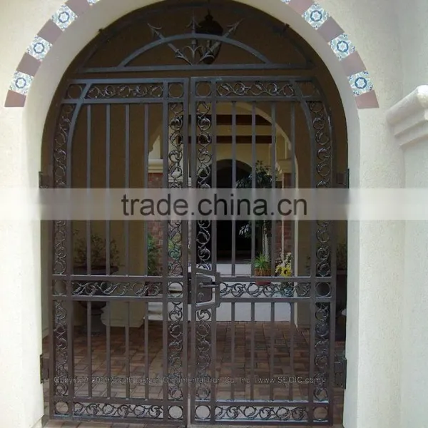 Aluminum/ Used Metal Iron Garden Sliding Door Gate Design photo-4