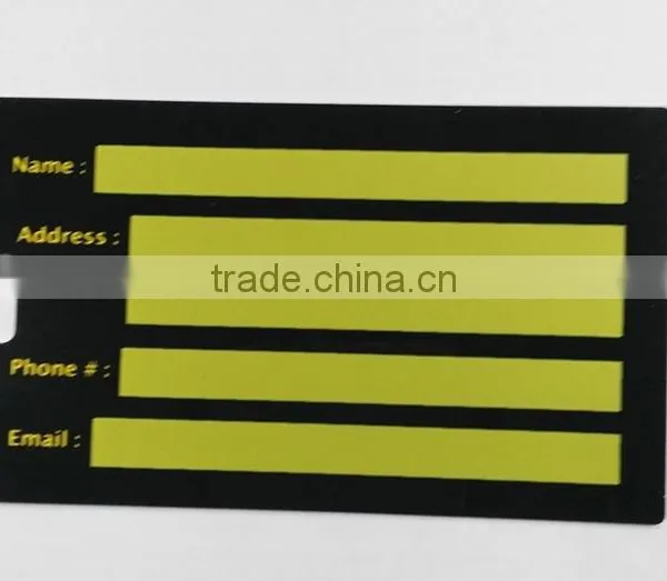 Colorful Writable Signature Panel PVC Cards for Workers photo-2