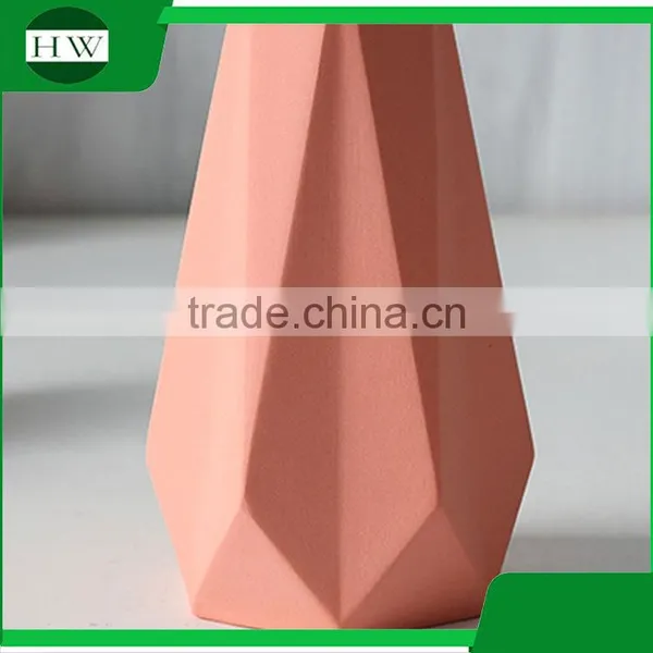 Modern Fancy Home Goods Decorative Cone Shape Mini Trumpet Fancy Stand Ceramic Decoration Vase photo-4