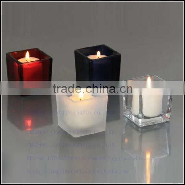 Cone Amber Colored Glass Candle Holder With Flat Lid photo-2