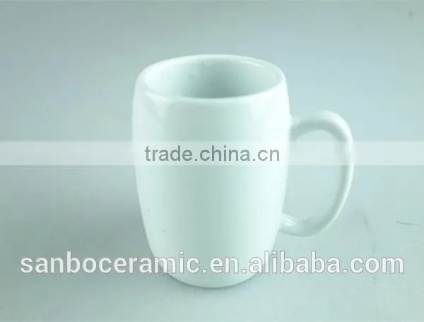 White and Black Colored Glazed Ceramic Beer Mug 7 oz Cheap Price Wholesale photo-3