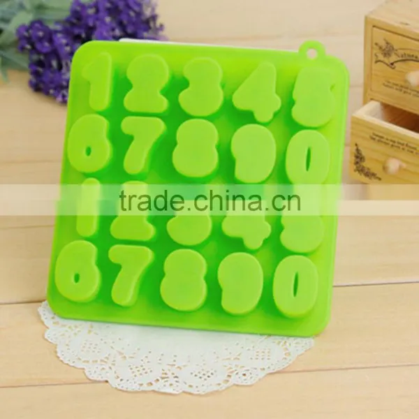 Hot Selling Number Shaped Silicone Ice Cube Tray photo-2